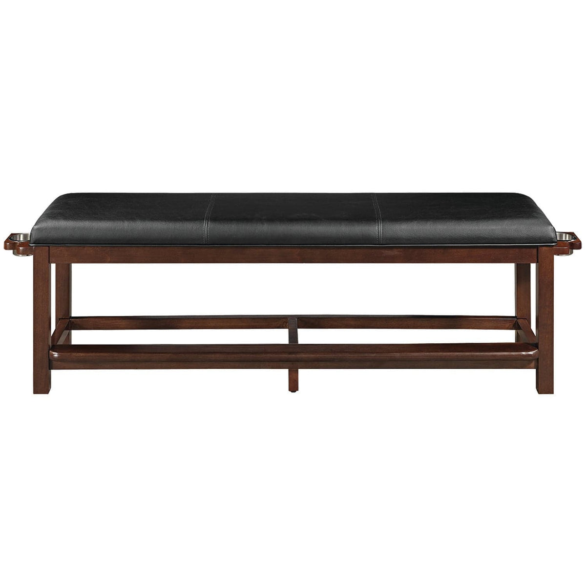 RAM Game Room Spectator Storage Bench w/ Drink Holder - Cappuccino.