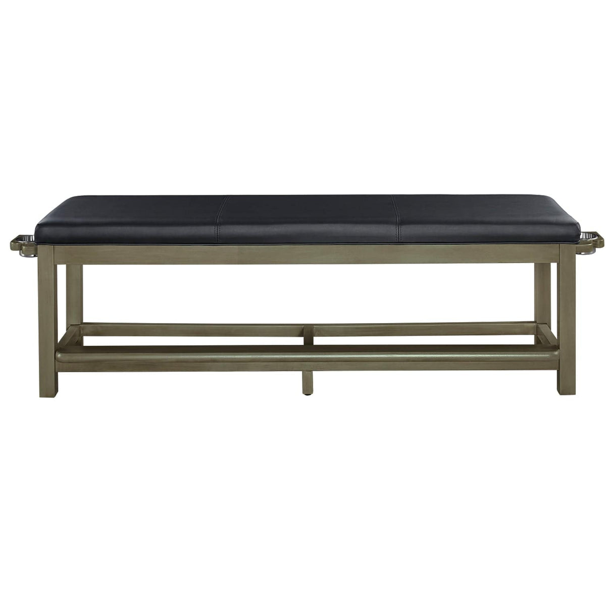 RAM Game Room Spectator Storage Bench w/ Drink Holder - Slate.