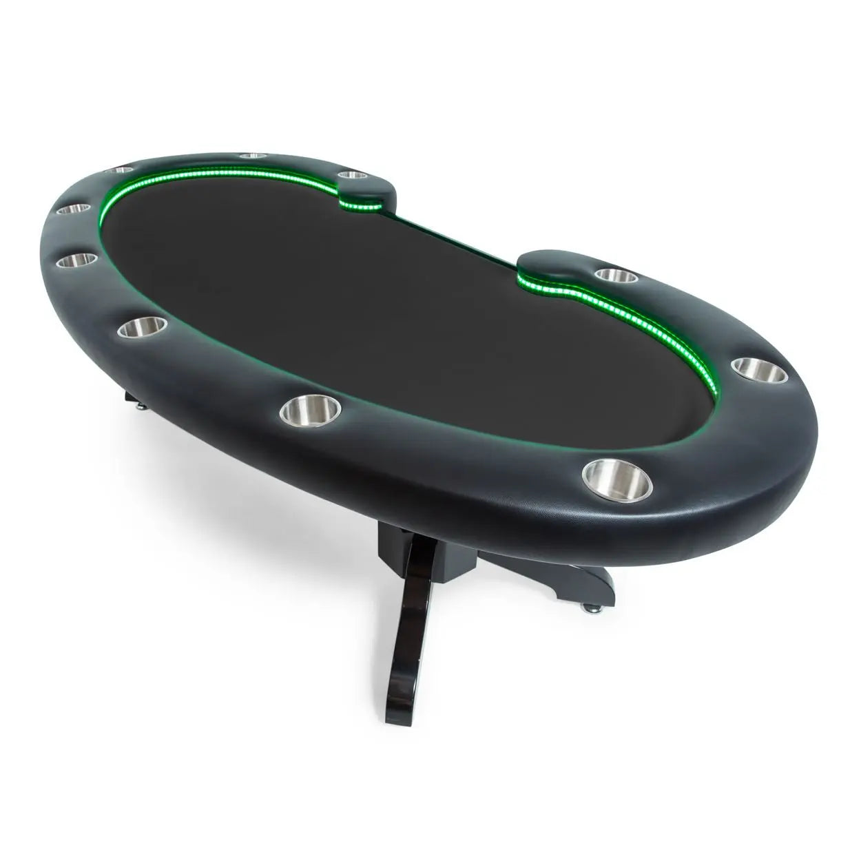BBO Tables LED poker table for sale with a sleek design and integrated cup holders