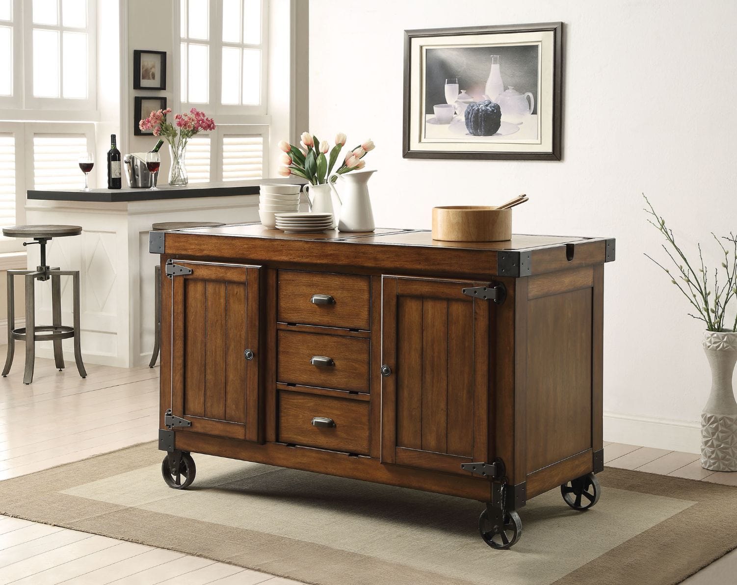 ACME Kitchen Islands ACME Kabili Kitchen Cart 98186