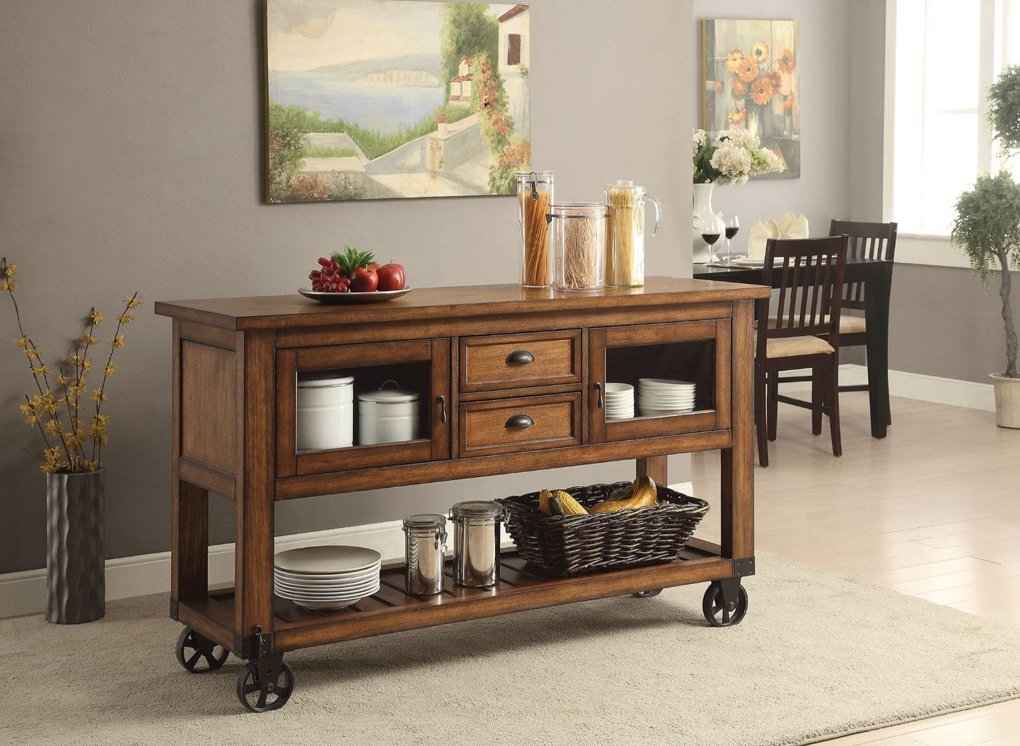 ACME Kitchen Islands ACME Kadri Kitchen Cart 98180