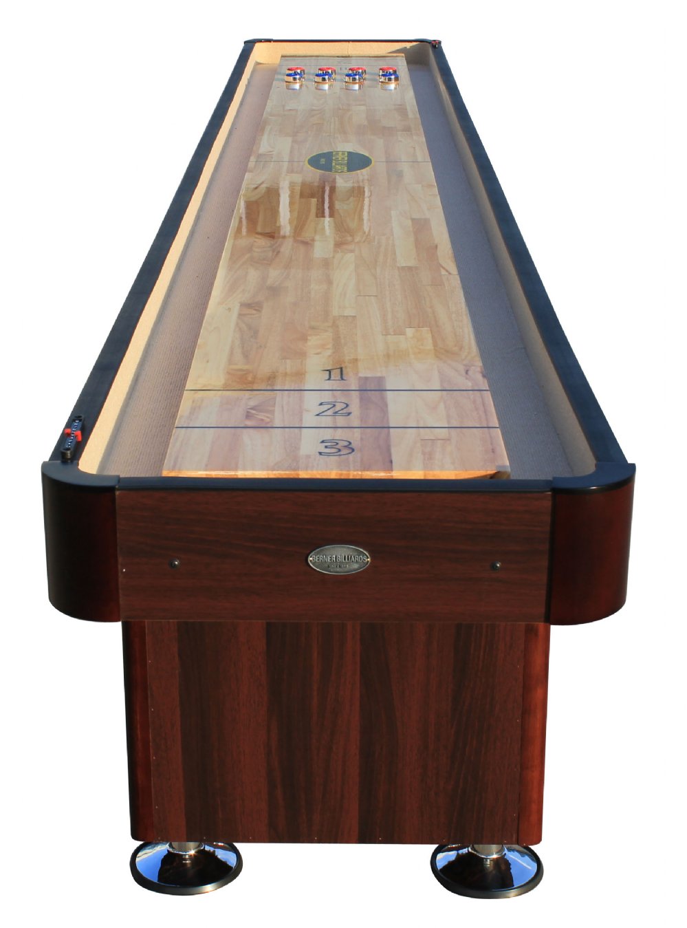 "The Standard" 16 Foot Shuffleboard Table by Berner Billiards in Cherry, Espresso or Black - Planet Game Rooms