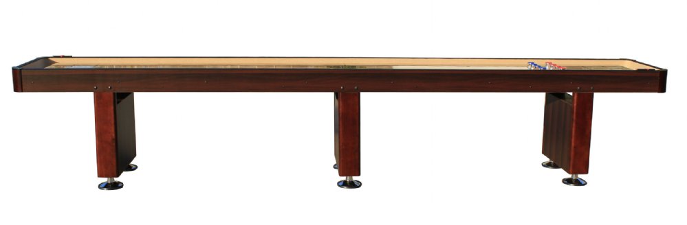 "The Standard" 14 Foot Shuffleboard Table by Berner Billiards in Cherry, Espresso or Black - Planet Game Rooms