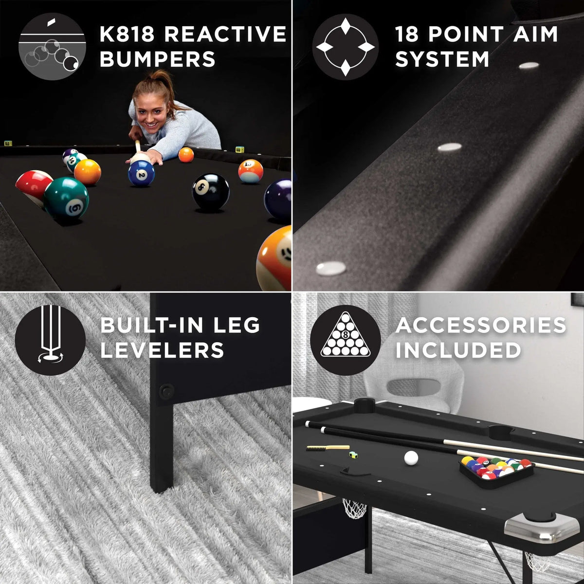 Fat Cat Trueshot 6.5 ft Pool Table.