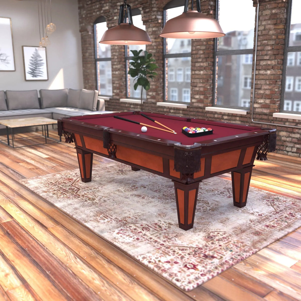 Fat Cat Reno 7.5 ft Diamond Billiard Table with Accessories.