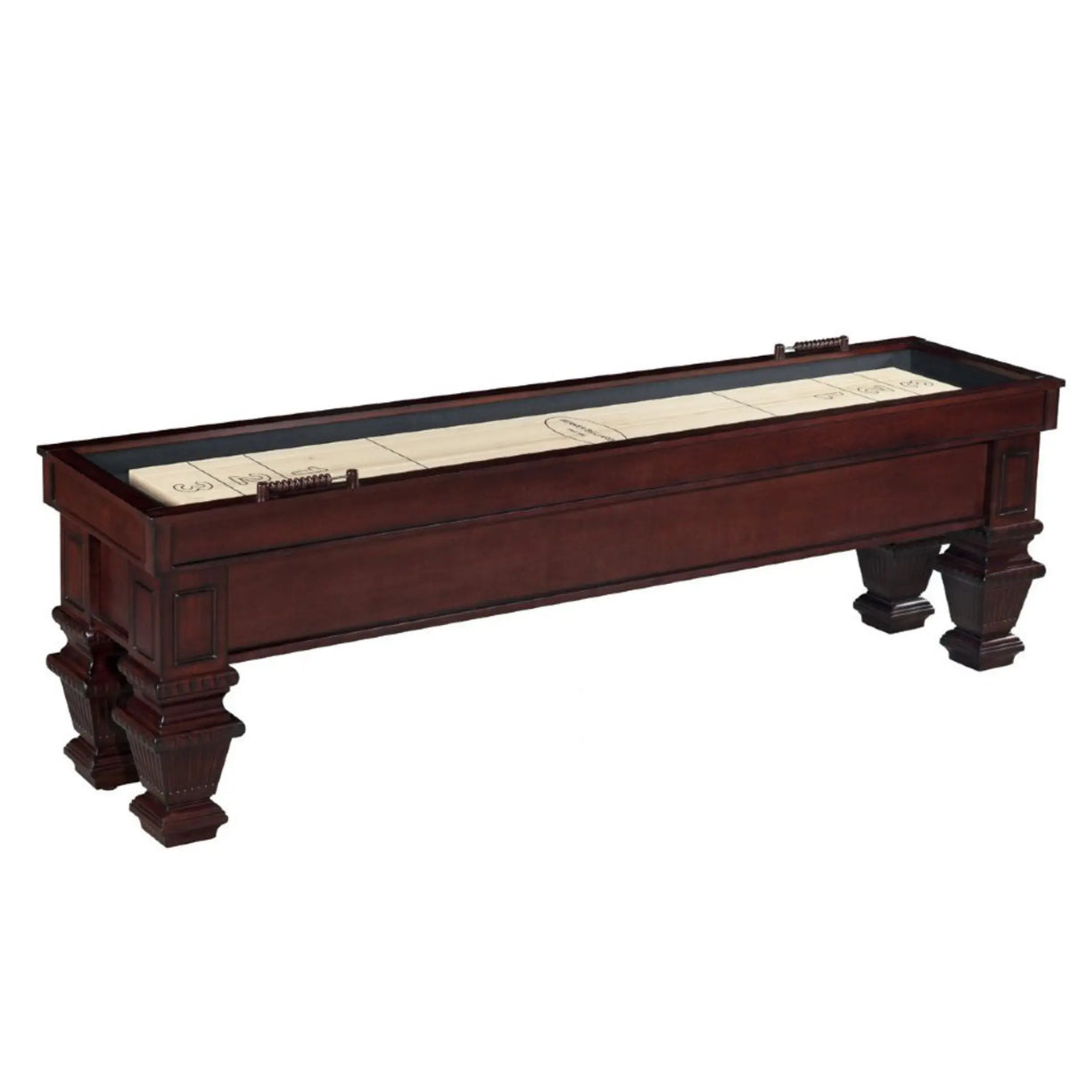 &quot;The Prestige&quot; Shuffleboard by Berner Billiards, Mahogany, 9ft, 12ft.