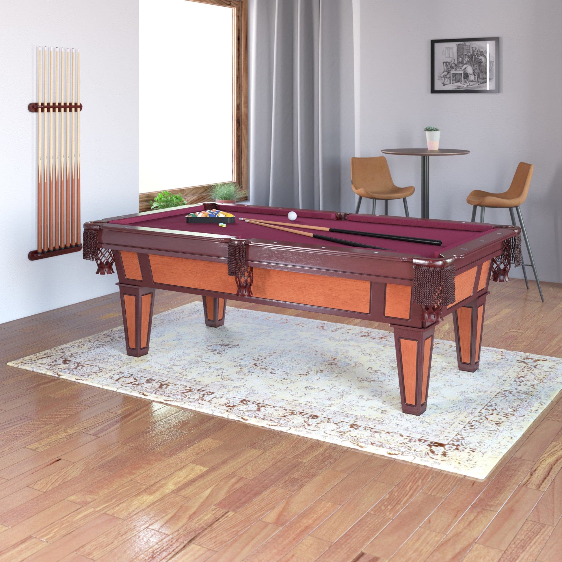 Fat Cat Reno 7.5 ft Diamond Billiard Table with Accessories - Planet Game Rooms