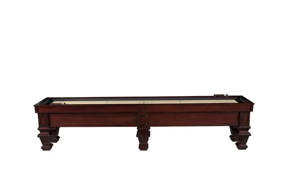 &quot;The Prestige&quot; Shuffleboard by Berner Billiards, Mahogany, 9ft, 12ft.