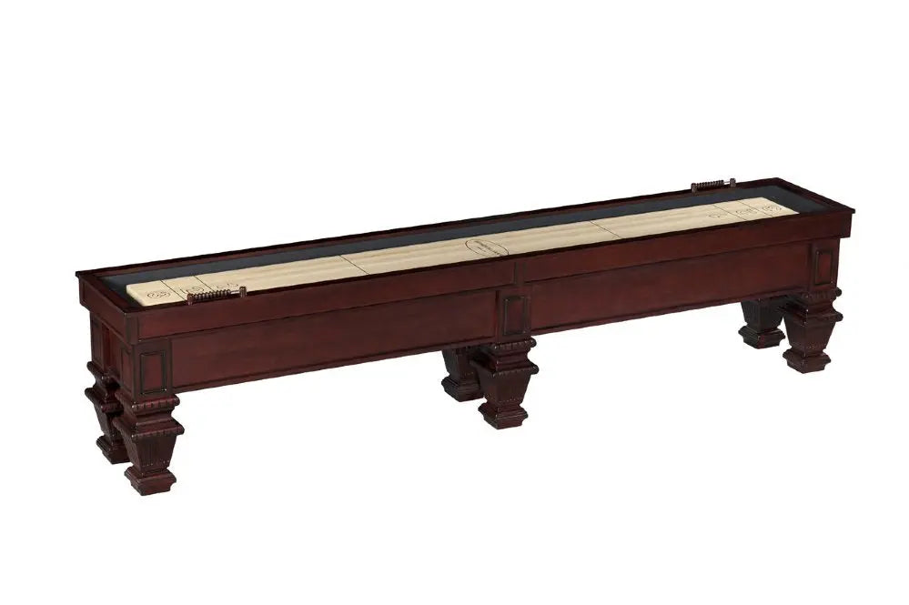 &quot;The Prestige&quot; Shuffleboard by Berner Billiards, Mahogany, 9ft, 12ft.