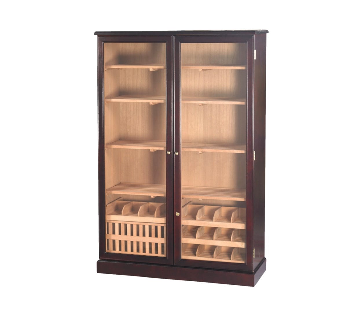Humidor Supreme Commercial 4000 Ct. Dark Mahogany Humidor Cigar Cabinet (HUM-4000).