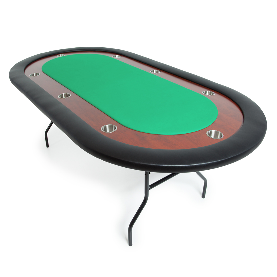 BBO The Ultimate Poker Table Jr With Mahogany Racetrack - Planet Game Rooms