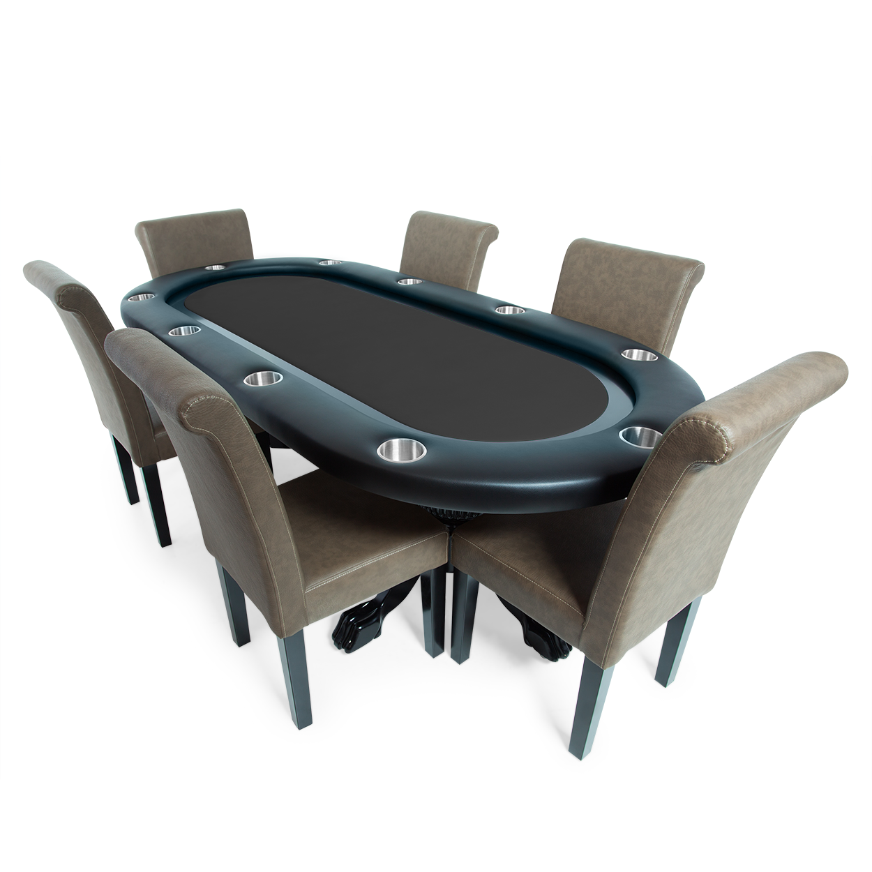 BBO The Elite Poker Table With Black Racetrack - Planet Game Rooms