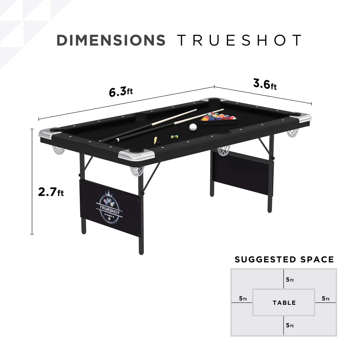 Fat Cat Trueshot 6.5 ft Pool Table.